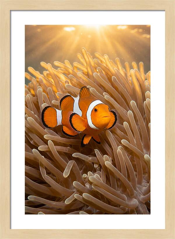 Clownfish Among Anemones