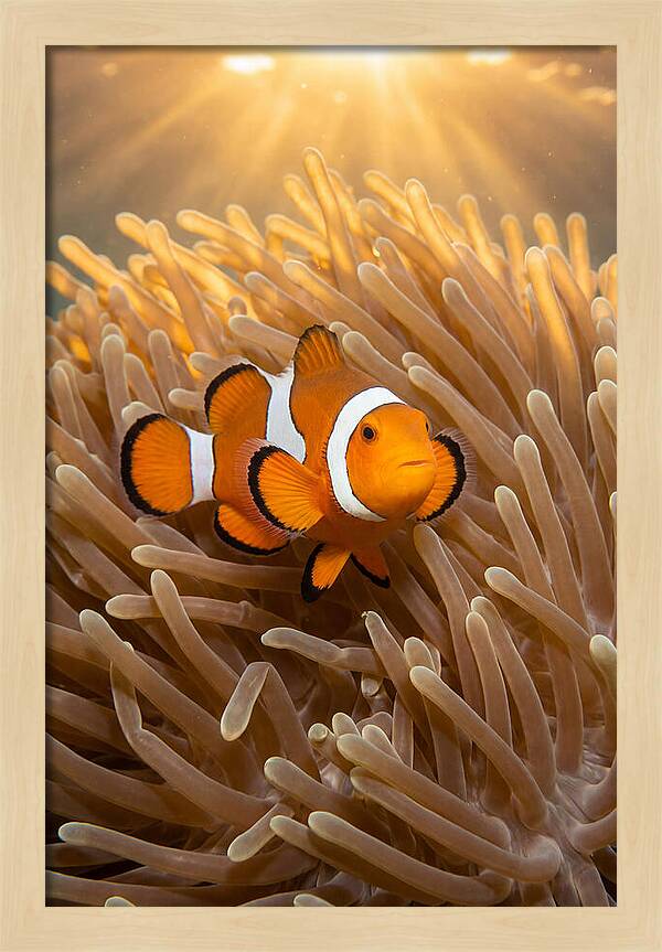 Clownfish Among Anemones