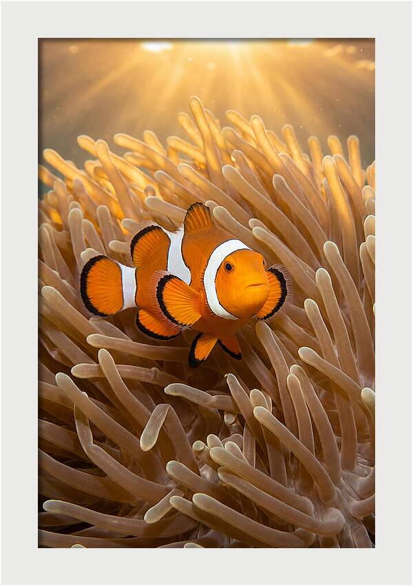 Clownfish Among Anemones