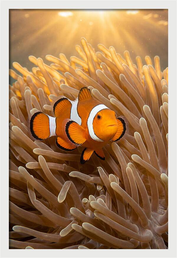 Clownfish Among Anemones
