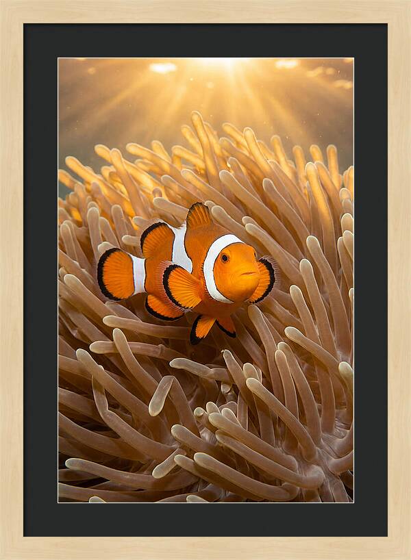 Clownfish Among Anemones