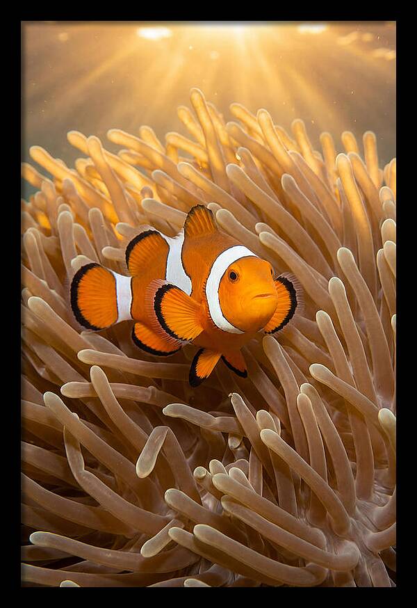 Clownfish Among Anemones