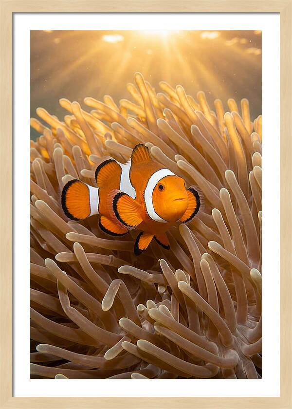 Clownfish Among Anemones