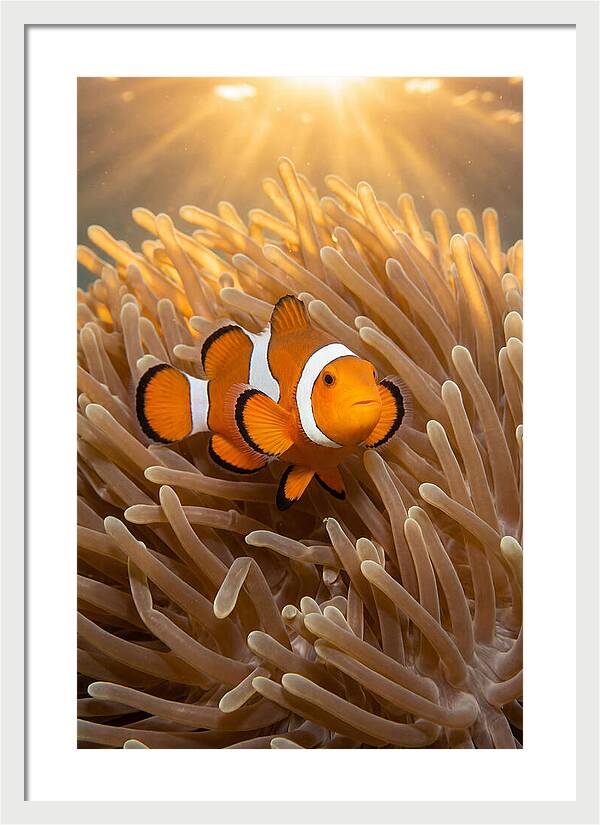 Clownfish Among Anemones