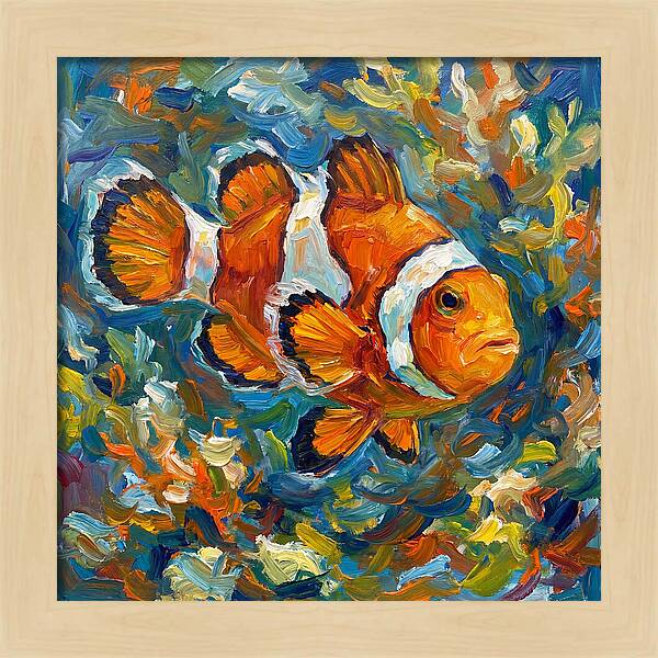 Clownfish Among Vibrant Corals