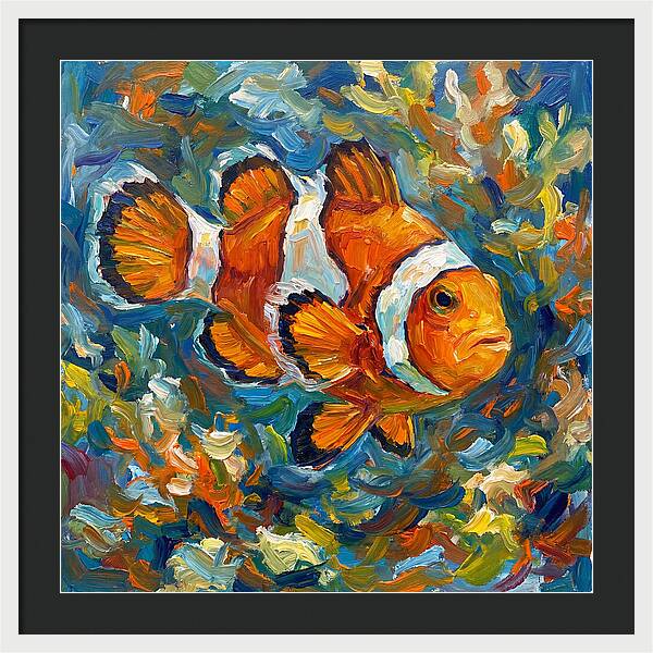 Clownfish Among Vibrant Corals
