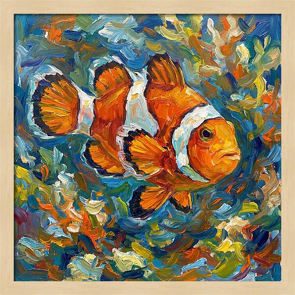 Clownfish Among Vibrant Corals