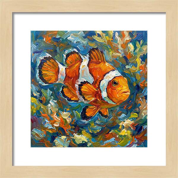 Clownfish Among Vibrant Corals