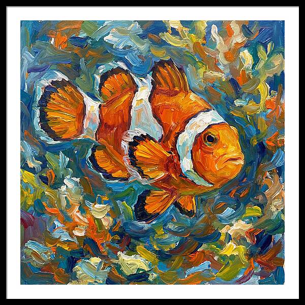Clownfish Among Vibrant Corals