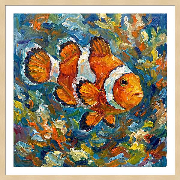 Clownfish Among Vibrant Corals