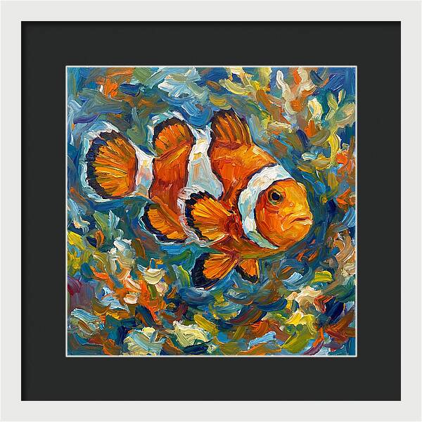 Clownfish Among Vibrant Corals