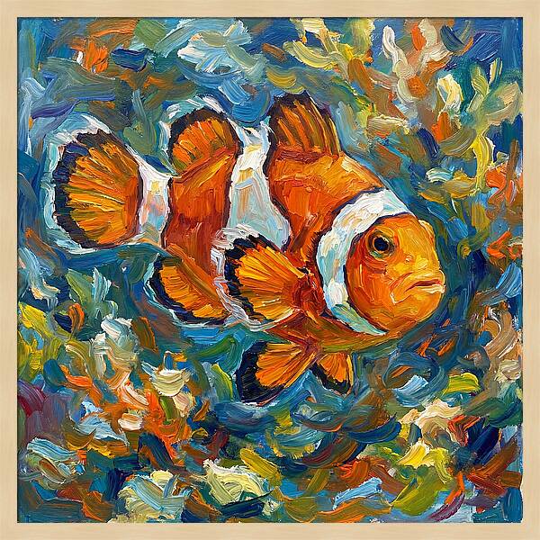 Clownfish Among Vibrant Corals