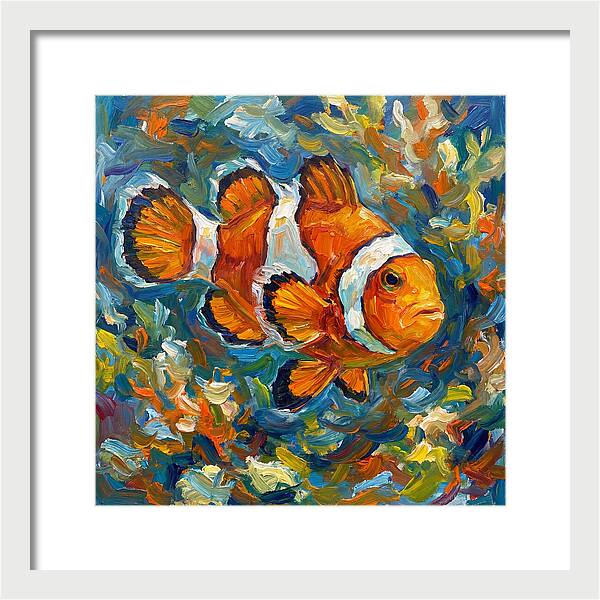 Clownfish Among Vibrant Corals