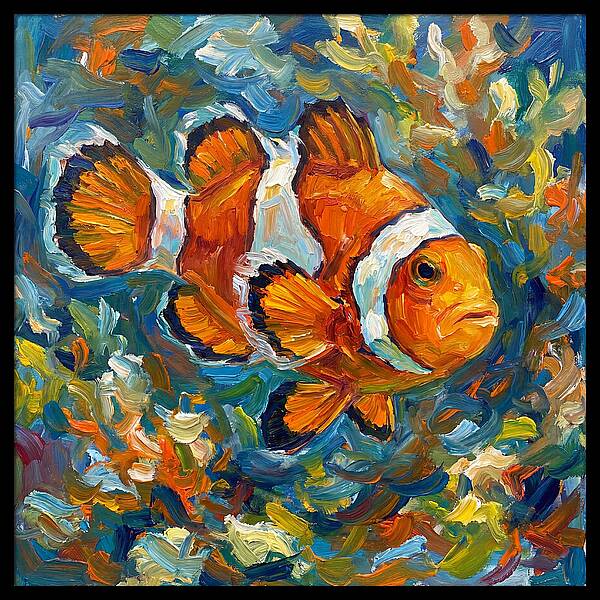 Clownfish Among Vibrant Corals