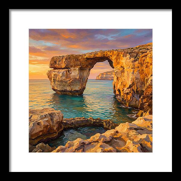 Coastal Arch At Sunset