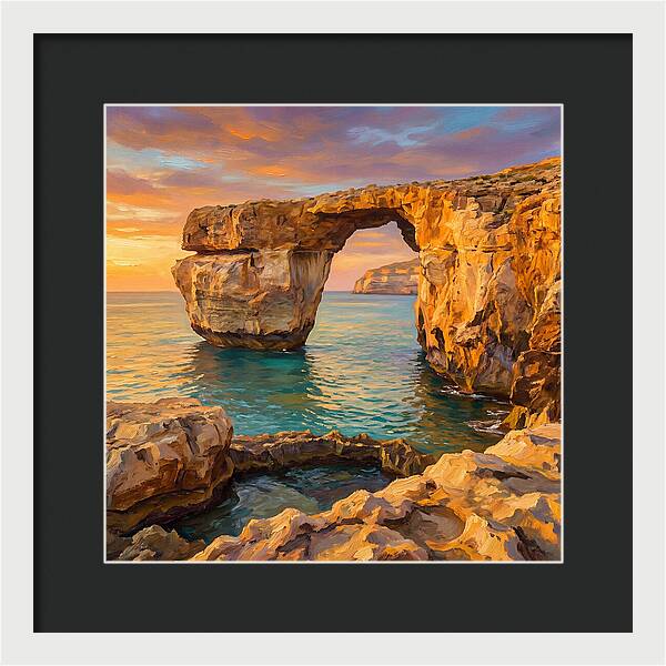 Coastal Arch At Sunset