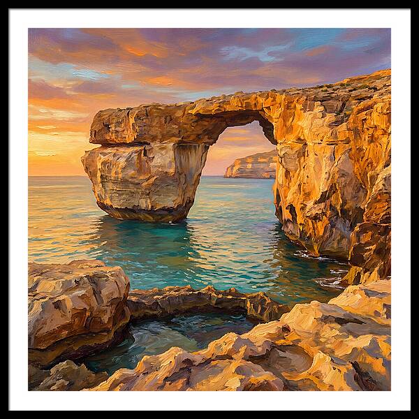Coastal Arch At Sunset