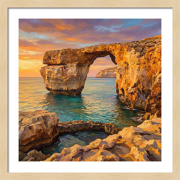 Coastal Arch At Sunset