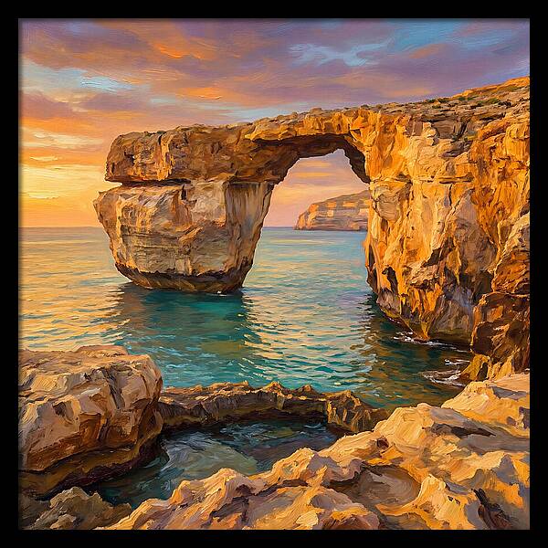 Coastal Arch At Sunset