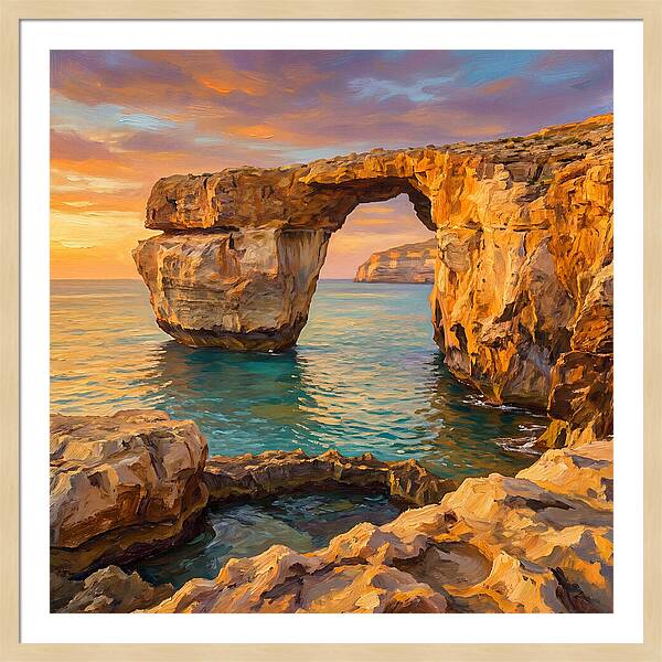 Coastal Arch At Sunset