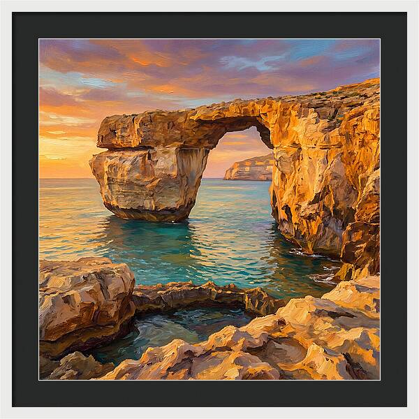 Coastal Arch At Sunset