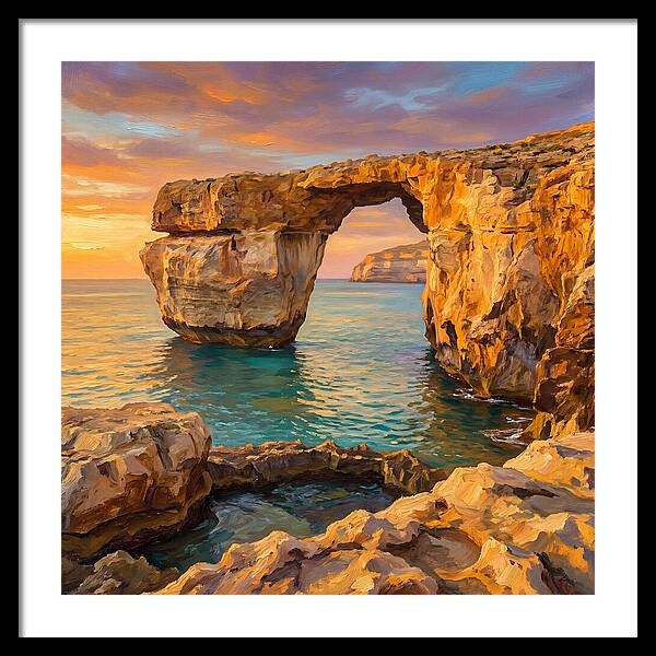 Coastal Arch At Sunset