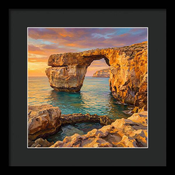 Coastal Arch At Sunset