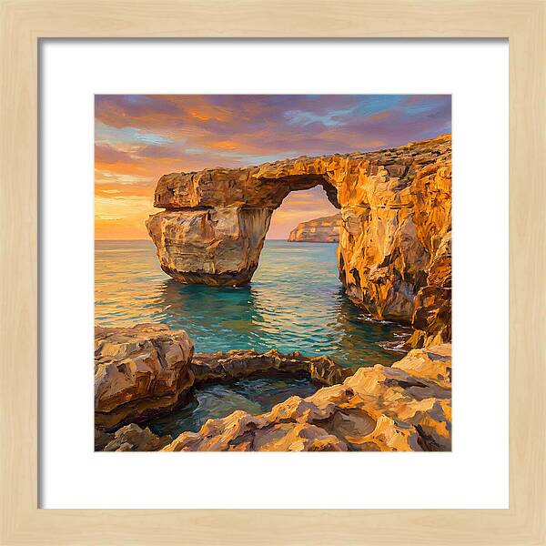 Coastal Arch At Sunset