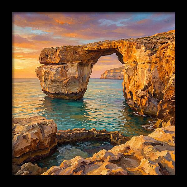 Coastal Arch At Sunset