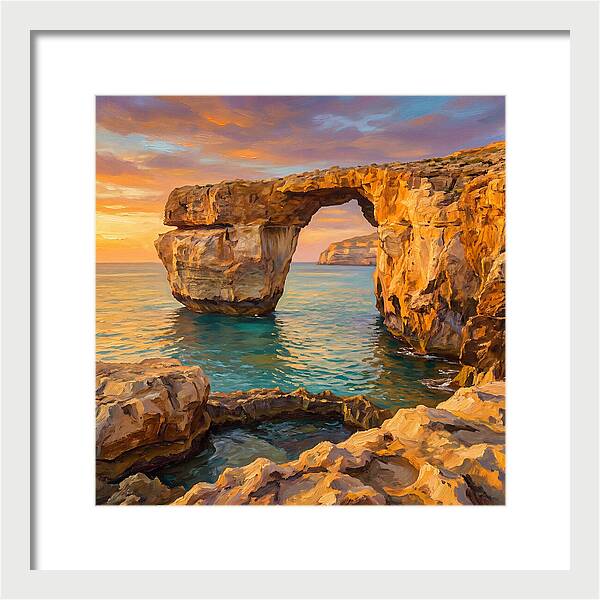 Coastal Arch At Sunset