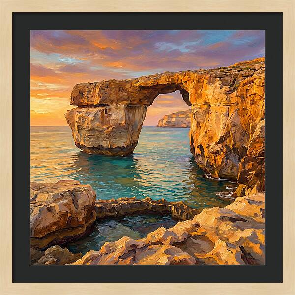 Coastal Arch At Sunset