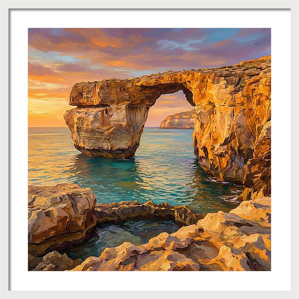 Coastal Arch At Sunset