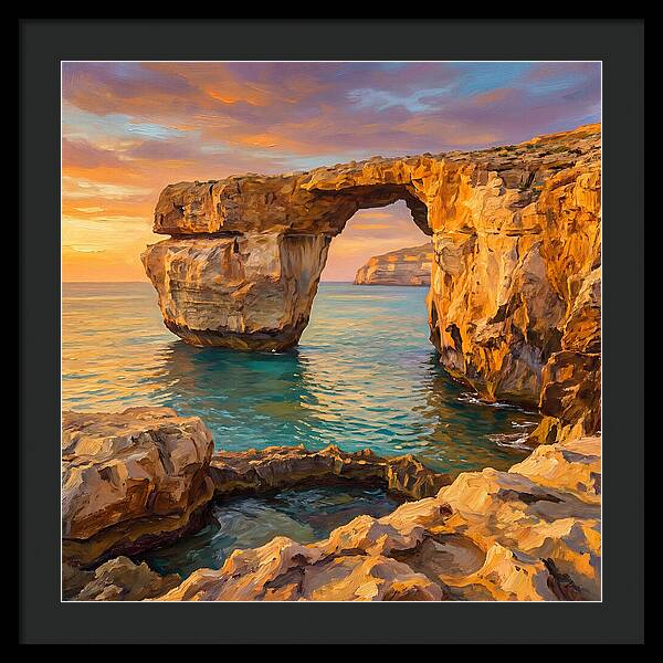 Coastal Arch At Sunset