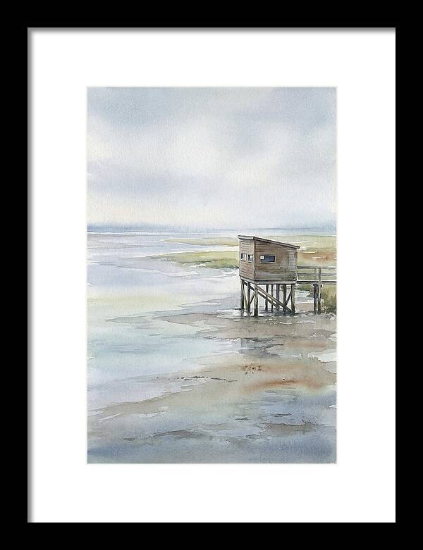 Coastal Bird Hide Overlooking Estuary