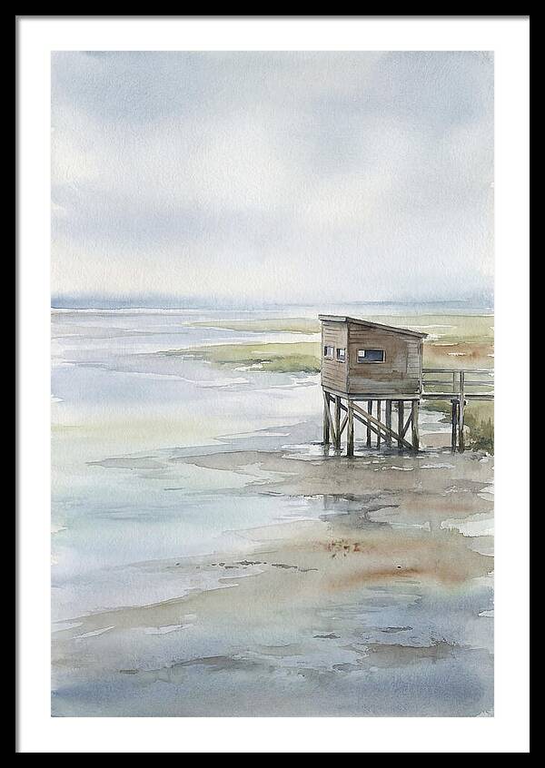 Coastal Bird Hide Overlooking Estuary