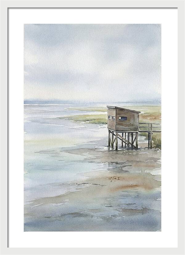 Coastal Bird Hide Overlooking Estuary