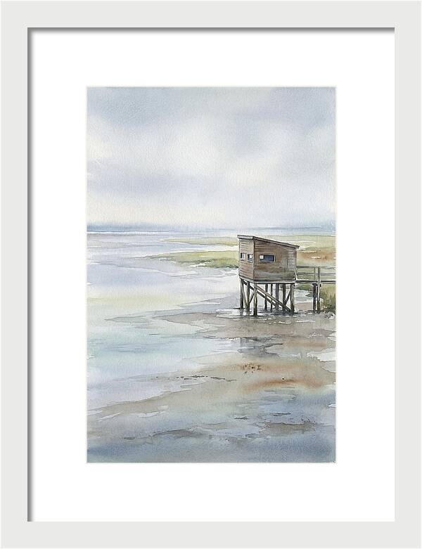 Coastal Bird Hide Overlooking Estuary