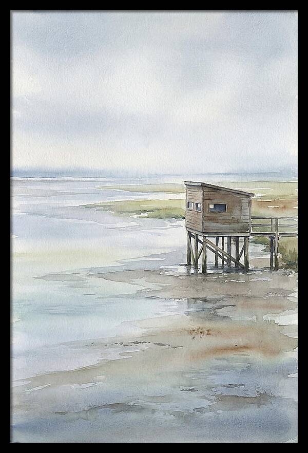 Coastal Bird Hide Overlooking Estuary