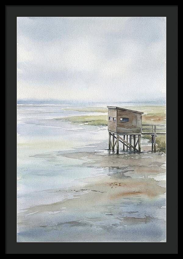 Coastal Bird Hide Overlooking Estuary