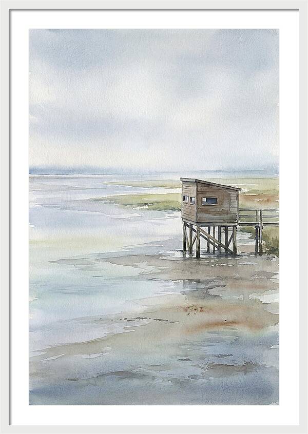 Coastal Bird Hide Overlooking Estuary