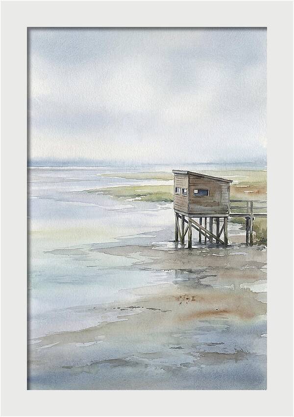 Coastal Bird Hide Overlooking Estuary