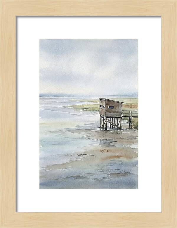 Coastal Bird Hide Overlooking Estuary