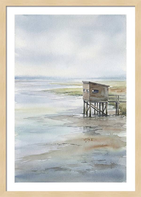 Coastal Bird Hide Overlooking Estuary