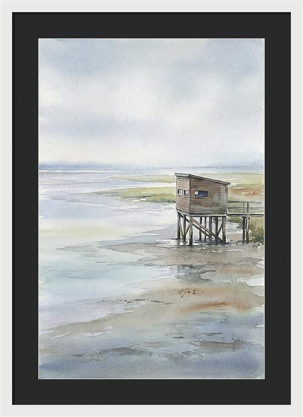 Coastal Bird Hide Overlooking Estuary