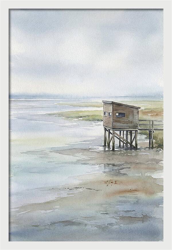 Coastal Bird Hide Overlooking Estuary