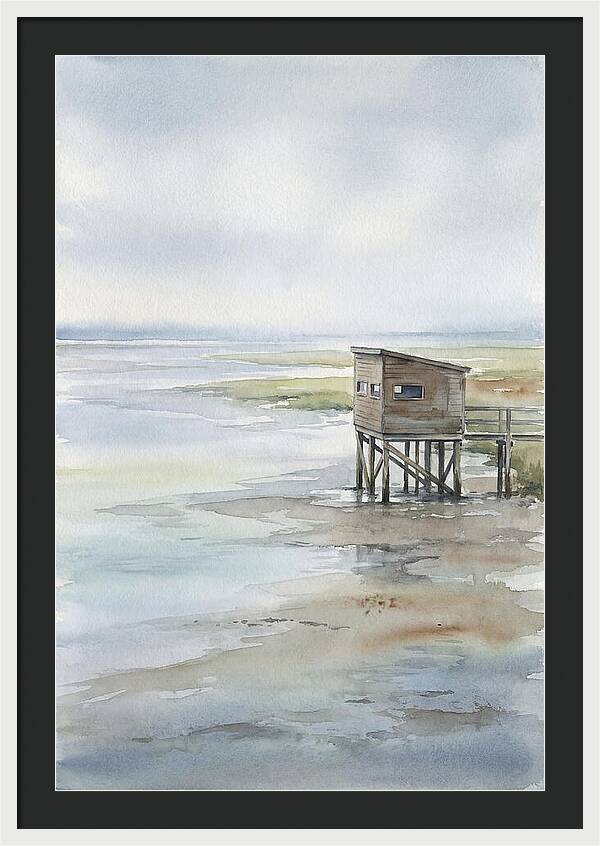 Coastal Bird Hide Overlooking Estuary