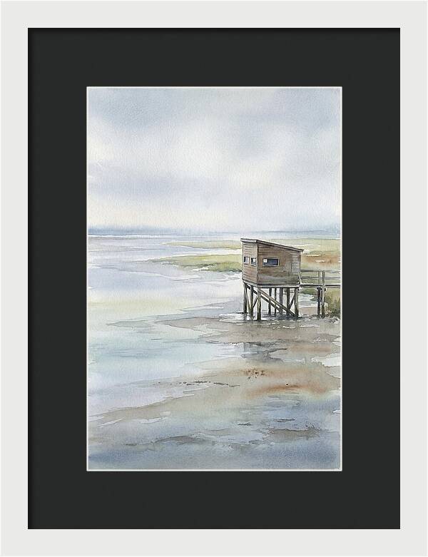 Coastal Bird Hide Overlooking Estuary