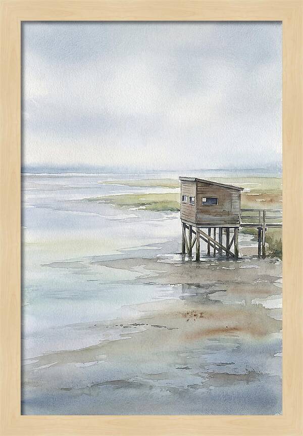 Coastal Bird Hide Overlooking Estuary