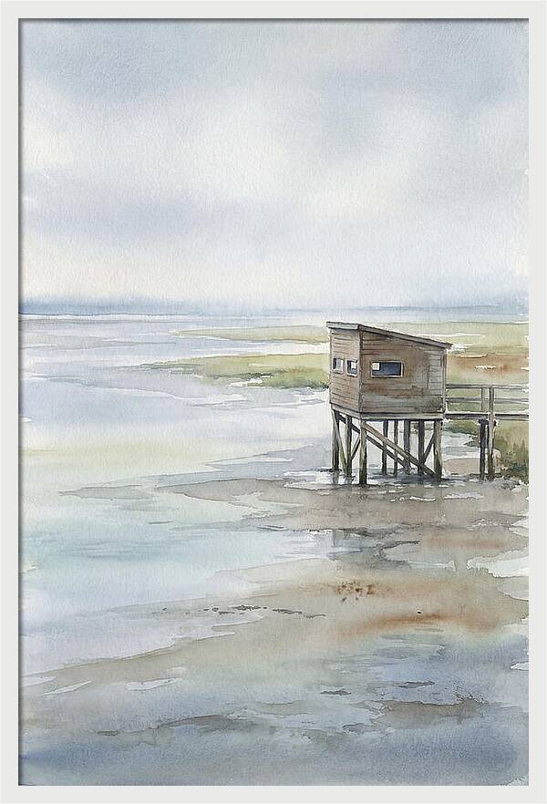 Coastal Bird Hide Overlooking Estuary