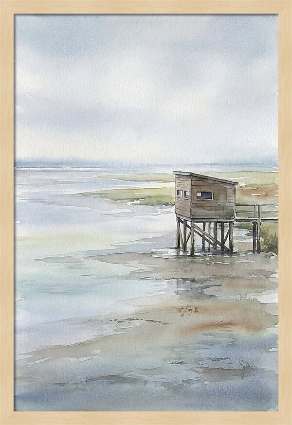 Coastal Bird Hide Overlooking Estuary